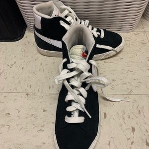 Black and White Nike Blazers